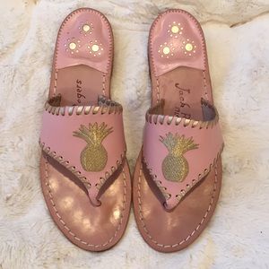 Jack Rogers 
Embroidered Pineapple Sandals
